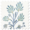 Botanical Velvet, River Blue - Twist&Fit Roman Blind